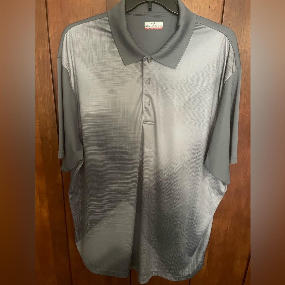 GrandSlam Gray Golf Shirt 3XB